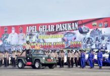 GUBERNUR SUMUT PIMPIN APEL PENGAMANAN NATARU 11.000 PERSONEL DISIAGAKAN