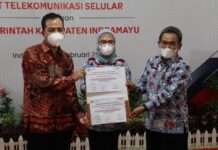 Bupati Nina Agustina Kerjasama Dengan PT Telkom Tekan Angka Stunting