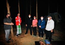 Saat Presiden Joko Widodo Menikmati Malam di IKN