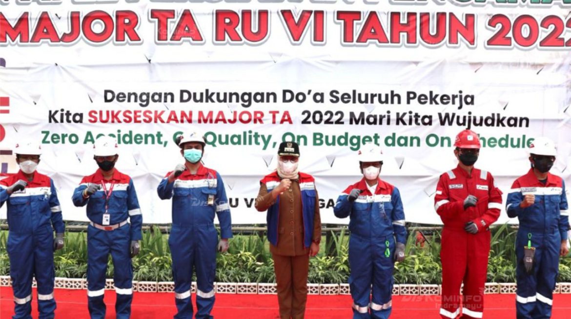 Bupati Indramayu Hadiri Pengamanan Major Turn Around Pertamina UP VI Balongan Tahun 2022