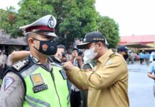 Wakil Walikota Binjai H Rizky Yunanda Sitepu S.TP MP Pimpin Apel Gelar Pasukan Displin Lalulintas.