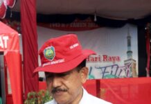 Camat Sukra Pimpin Apel Kesiapan Petugas Pengamanan Mudik Jalur Pantura