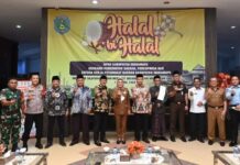 Ketua DPRD Dengan Bupati Indramayu Halal Bihalal Bersama Forkompinda