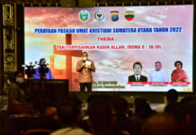 Gubernur Sumut Hadiri Paskah Umat Kristiani Pertahankan Toleransi Antar Umat