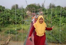 Jembatan Gantung Desa Karangasem Sarana Kelancaran Ekonomi