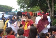 Badut Indramayu Hibur Anak-Anak Korban Gempa Di Cianjur