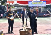 KEJARI INDRAMAYU MUSNAHKAN BARANG BUKTI MILIKI HUKUM TETAP