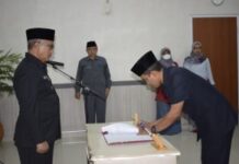 SEKRETARIS DAERAH RINTO WALUYO LANTIK PEJABAT DI LINGKUNGAN PEMKAB INDRAMAYU