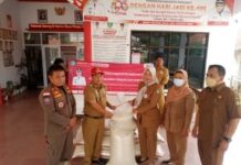 Dinas Ketahanan Pangan Dan Pertanian Salurkan Satu Ton Beras Pada Warga Terdampak Banjir Rob Di Blok Tegur Desa Pabean Ilir