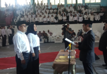 Bupati Indramayu Hadiri Pelantikan Panitia Pemungutan Suara