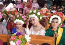 GADIS CANTIK RAMAIKAN ADAT NGAROT DESA TAMANSARI BERLANGSUNG AMAN DAN NYAMAN