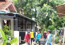 Camat Juntinyuat Pantau Pembangunan Jalan Desa