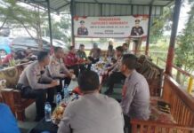 KAPOLRES INDRAMAYU KUNJUNGAN KERJA KE POLSEK WIDASARI DIMINTA AKTIFKAN KEMBALI SISKAMLING