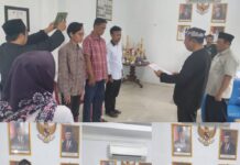 Pelantikan PAW Anggota BPD Desa Karanggetas Bangodua