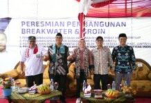 Bupati Indramayu Resmikan Break Water Groin Pesisir Pantai Juntiyuat Dan Krangkeng