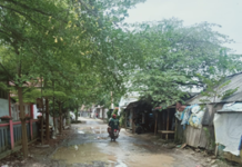 Jalan Blok Kalen Senin Kecamatan Arahan Menuju Polsek Cantigi Rusak Belum Juga Diperbaiki