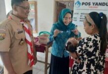 Camat Widasari Pantau Pelayanan Posyandu