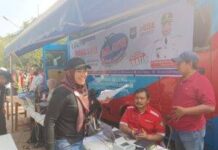 Disdukcapil Indramayu Lakukan Layanan Pada Acara Kegiatan Senam Sehat Di Anjatan