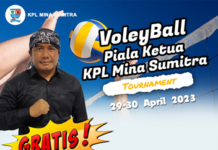 Sukseskan Tournament Voley Ball Piala Ketua Umum KPL Mina Sumitra Tahun 2023