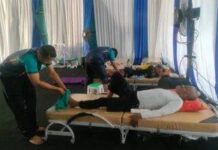 Posko Mudik Pantura Pijat Gratis Di Losarang Indramayu