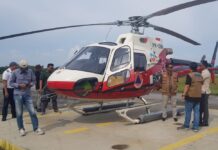 Helikopter Bantuan BNPB Untuk Patroli Karhutla Tiba Di Riau