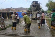 Pembangunan Jalan Betonnisasi Desa Bangodua Menuju Karanggretas