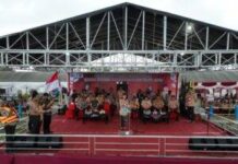 WOW TRENDI:Kemah Apung Saka Pramuka Pertama Di Embung Jangkar Sindang Indramayu