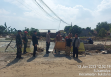 Camat Bangodua Monitor Pembangunan