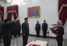 Bupati Nina Agustina Resmi Lantik Pejabat Sekda Indramayu Aep Surahman