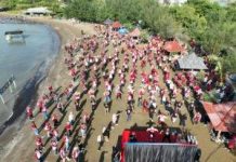 Bupati Nina Agustina Senam Bersama Kepala Sekolah Dan Pengawas SD/SMP