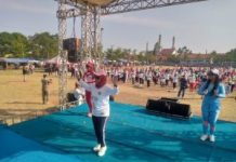 Kreator Jabar HUT 4 Tahun 2023 Adakan Senam Sehat Di Sport Center Indramayu
