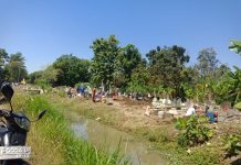 WASPADA TERHADAP MAKAM:Desa Panyindangan Wetan Kuburan Terkena Dampak Pelebaran Sekender BBWSCC Tahun 2023