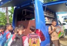 Layanan Perpustakaan Keliling Diminati Anak Sekolah Dasar Cangkingan