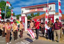 Hari Ulang Tahun Pramuka Ke 62 Tahun 2023 Kwartir Ranting Kroya Adakan Kegiatan Lomba Gerak Jalan
