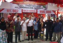 INI DIA:Pemcam Kota Indramayu Bersama Polres Resmikan Kampung Kelurahan Lemah Mekar Bebas Narkoba