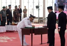 Pj Gubernur Sumut Medan Hassanudin Minta Agar Bekerja Lebih Cepat Saat Lantik Pj Walikota Padangsidempuan