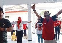 Camat Fauzie Romdhon Ikuti Senam Sehat Bermartabat Bersama Danramil Lelea Di Desa Cempeh