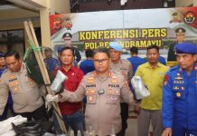 Tersangka Empat Orang Pengguna Bom Ikan Diamankan Polres Indramayu