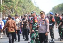 Polres Indramayu Bersinergi Dengan TNI Pastikan Keamanan Kunjungan Presiden RI