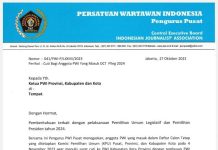 Intruksi Ketua Umum PWI Pusat Hendry CH Bangun Bagi Anggota PWI Masuk Calon Legeslatif Ajukan Surat Cuti