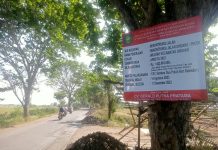 Ruas Jalan Raya TPA Sindang Di Cor Beton