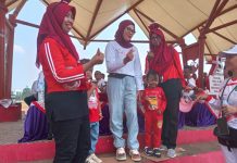 Bupati Indramayu Nina Agustina Senam Sehat Bersama Guru PAUD Di Sport Centre