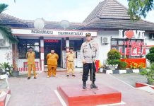 Kapolsek Lelea Pimpin Apel Gabungan Untuk Keamanan Di Wilayah Hukum Kecamatan Lelea