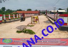 Pekerjaan Dinas PU PR Indramayu Jembatan Temiyangsari Baru Dibangun CV Eka Pratama Jaya Rusak Berat