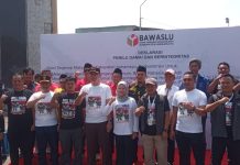 Jelang Pemilu Serentak 2024 Bupati Indramayu Hadiri Apel Siaga Deklarasi Kampanye Damai Bersama Bawaslu