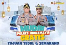 Polres Indramayu Adakan Program Mudik Gratis Idul Fitri 1445 H