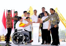 Presiden Jokowi Resmikan Awal Pembangunan Pusat Pelatihan Paralimpiade di Karanganyar