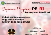 Program Perempuan Berdikari Cetak 2.070 Purna PMI Indramayu Jadi Wirausaha Baru
