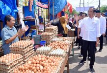 Presiden Jokowi Tinjau Pasar Senggol Dumai Pastikan Stabilitas Harga Sembako