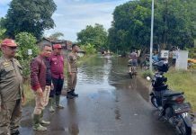 Pemcam Bangodua Gerak Cepat Antisipasi Tindakan Banjir